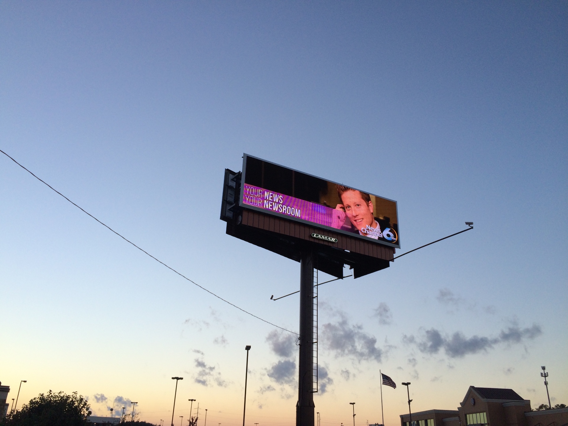 Mike Miller featured on a Lamar billboard for News Channel 6
